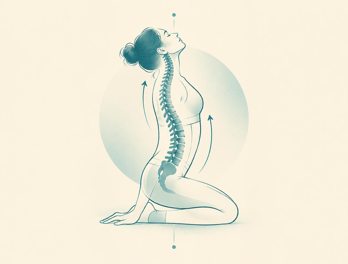 Illustration of gentle spinal decompression